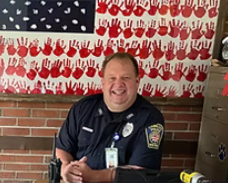 SRO Scott Clarke in his office