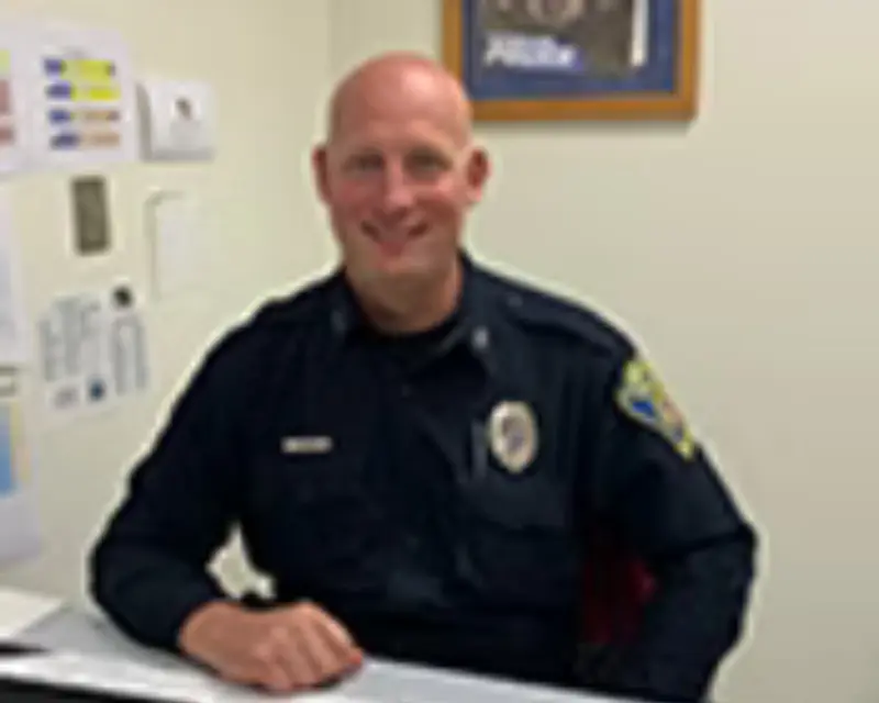 SRO Tom Skardinski in his office